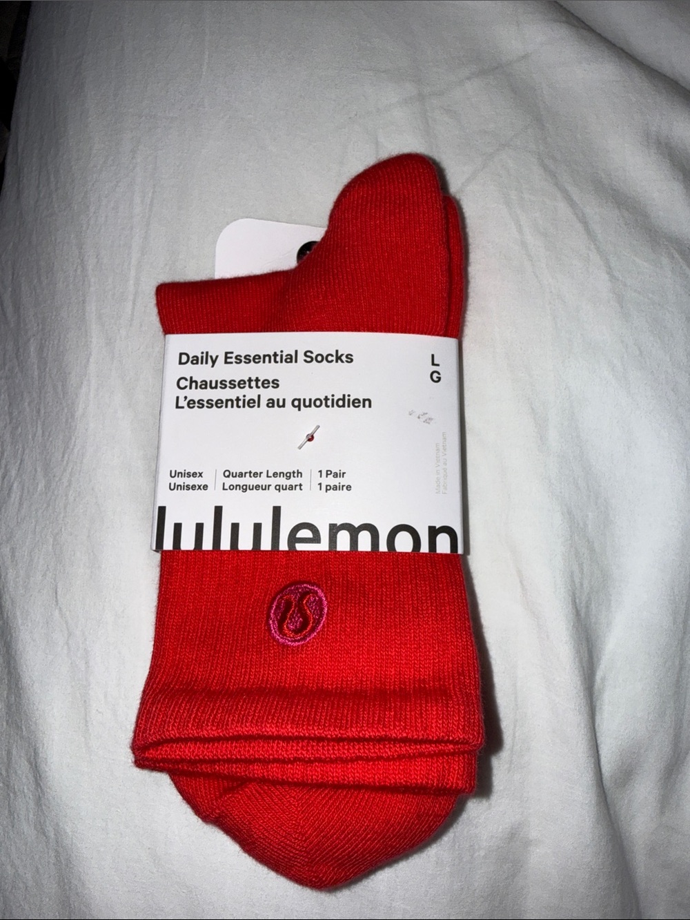 lululemon athletica Daily Essential Quarter-Length Socks - Bright Red